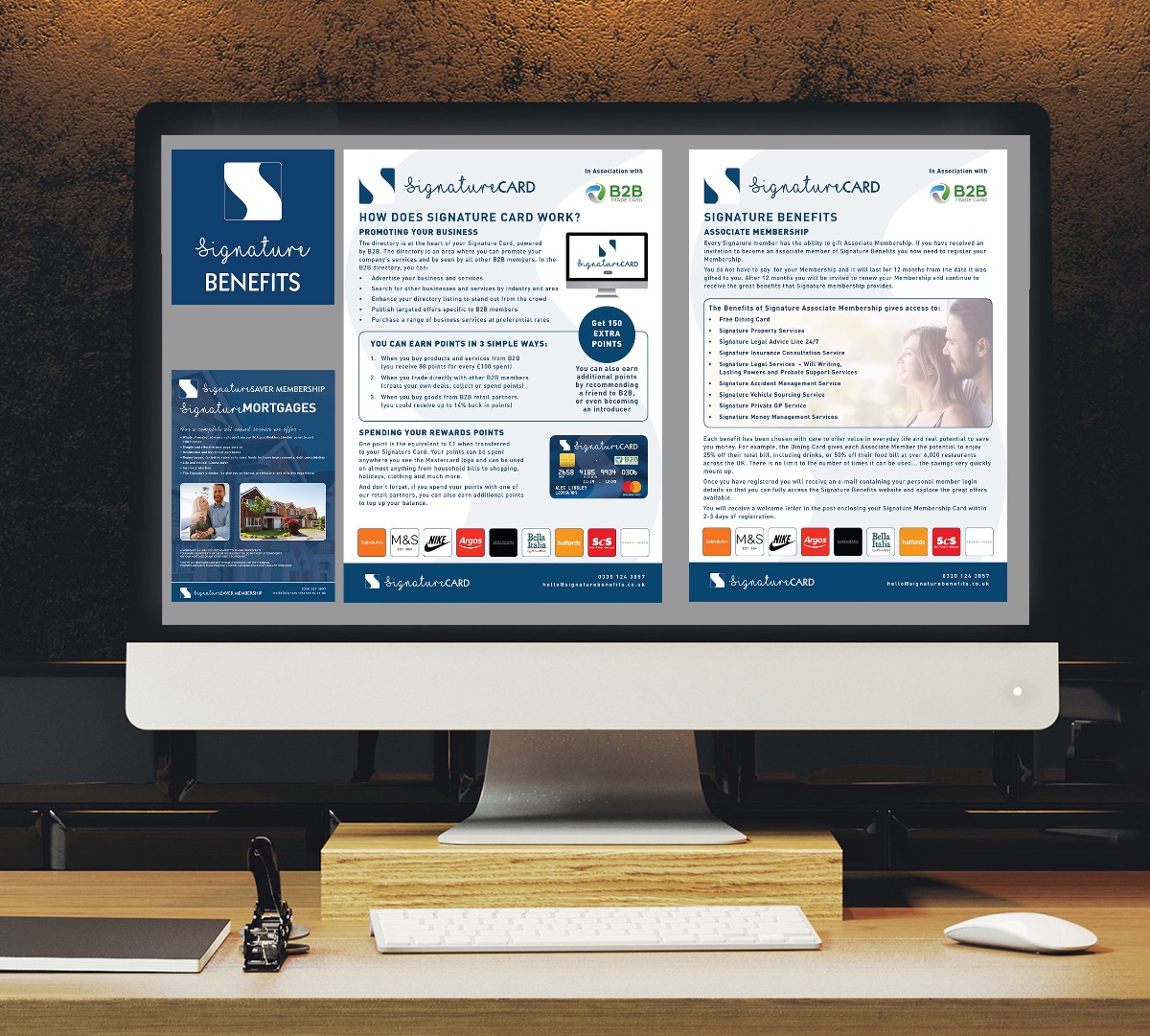 SiGNATURE BENEFITS LOGO AND LITERATURE